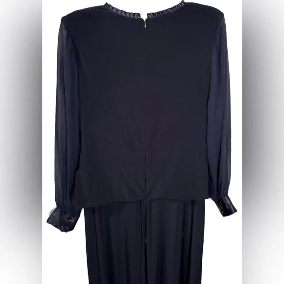 Patra 16 Dark Purple Women Long Sleeve Formal Maxi Dress - Picture 5 of 7